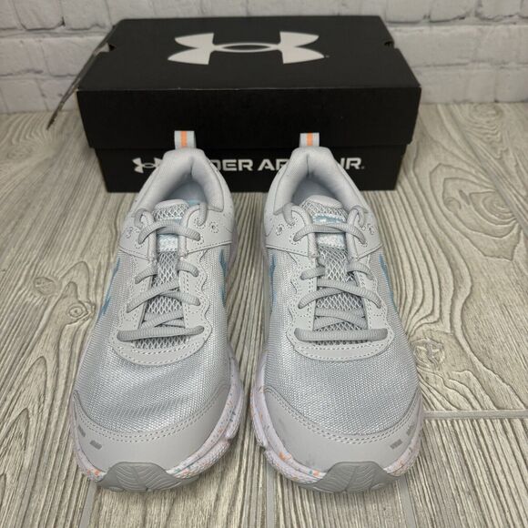 Under Armour Charged Assert 10 PNTSP Running Shoes Women’s 7.5 Gray 3027092-100 - Picture 4 of 9